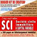 SCI à capital variable - achat-gestion etc.