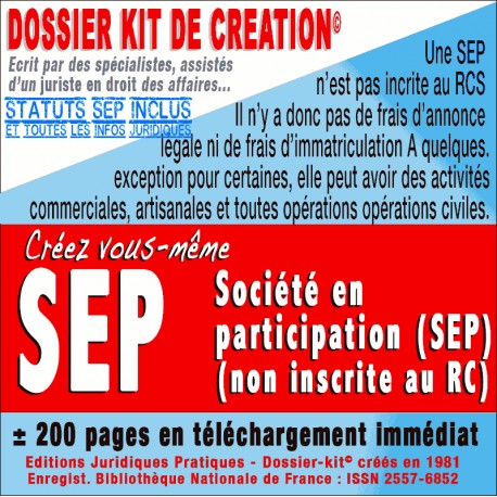 SEP societe en participation