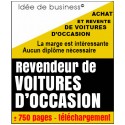 Vendre des voitures d'occasion, idée de business