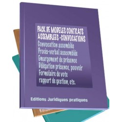 Pack contrats assemblées et réunions